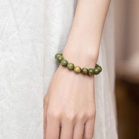 Andralyn沉水级老绿檀手串，只取树芯料，高密度高油脂A+级沉水级，独特的木质香味，寓意美好、和田玉款/素圈款可选