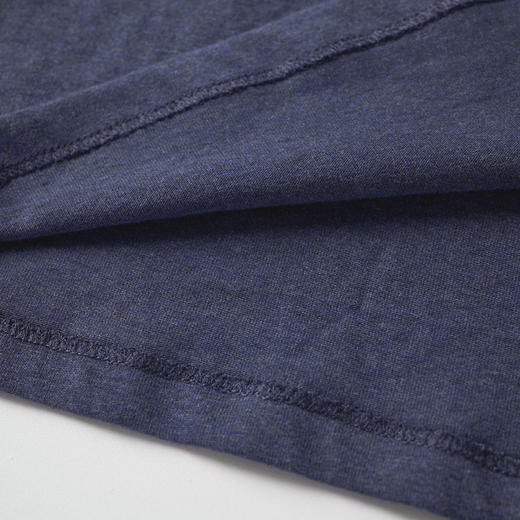 ROMI STUDIO“简约复古”舒适纯棉轻柔花纱圆领短袖T恤 RW24ASH0009 商品图3