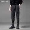PINLI品立2025秋季新款松紧腰肌理针织提花束脚休闲长裤青年男裤B253117031 商品缩略图0