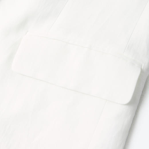 【商场同款】诗凡黎白色翻领西装2025夏新款职业外套女3G4110311 商品图4