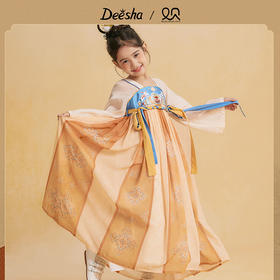 笛莎Deesha观山见女童连衣裙2025秋季女童连衣裙