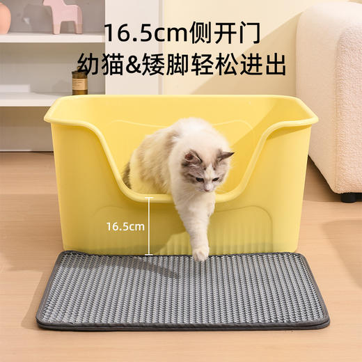 宠物用品超大号开放式防外溅猫厕所特大号猫沙盆子半封闭猫砂盆 商品图2