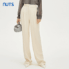 NUTS商场同款春秋季纯色高级感气质百搭直筒宽松长裤女331072108 商品缩略图2