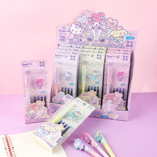 广博三丽鸥可擦蓝钢笔(1支钢笔+4支墨胆) 商品图0