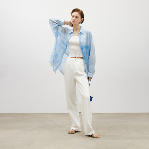 【商场同款】麦檬夏莱赛尔舒适顺滑衬衫5F5222711M 商品图1