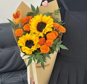 向日葵冰淇淋花束