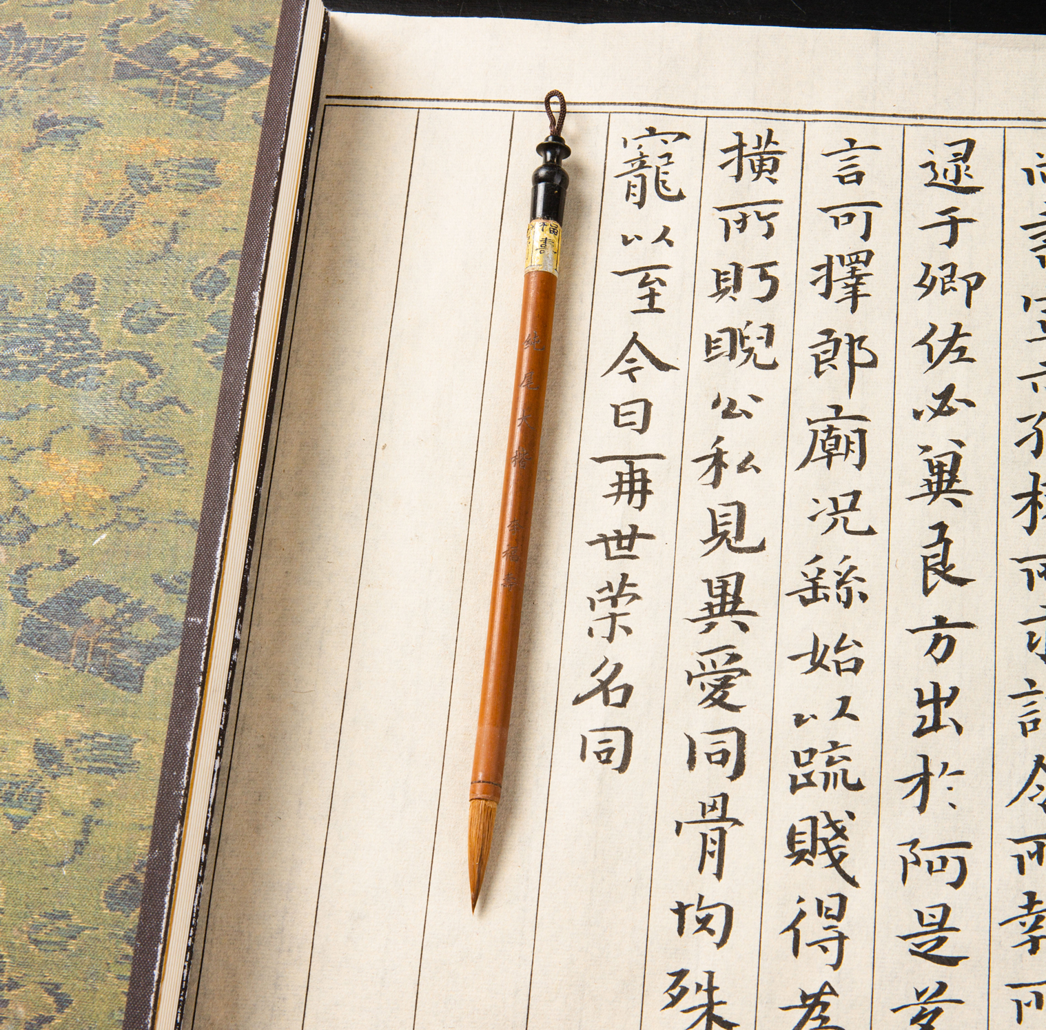 80年代李福寿制纯尾大楷老毛笔