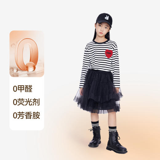 女童圆领长袖针织衫秋季新款安奈儿童装EG531592 商品图2