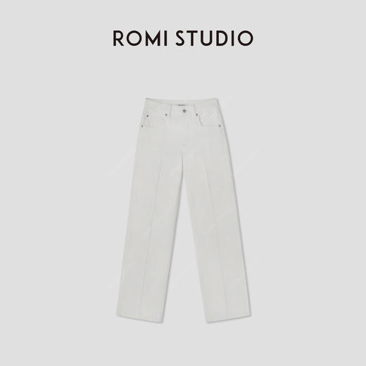 ROMI STUDIO“率性真我”雾面棉感YKK五金洗水牛仔直筒裤RWCSXD1975 商品图2