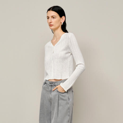 【商场同款】麦檬春秋毛衫开衫5F7132241 商品图3