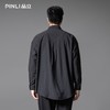 PINLI品立春季新款拼接刺绣长袖衬衫男潮牌宽松休闲百搭衬衣B253113006 商品缩略图2