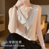 夏季薄款仿真丝高级感西装内搭轻奢缎面V领水钻背心女宽松显瘦A68流苏背心 商品缩略图1
