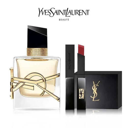 【赠礼盒礼袋】YSL自由之水女士香水+YSL小黑条口红 商品图0