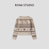 ROMI STUDIO“旷野之驹”天然牦牛绒混纺费尔岛套头毛衣RWCWSJ5751 商品缩略图1