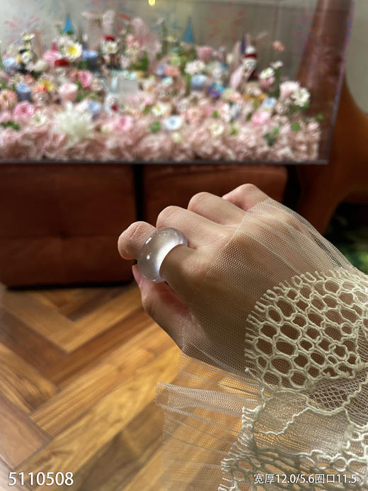 玻璃种木那扳指【5110508】圈口11.5~具体价格微信咨询 商品图1