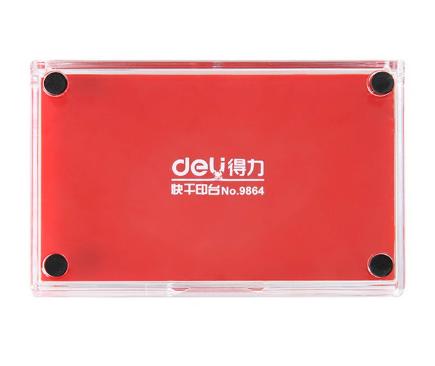 【HDXK】得力：红色印台 9864 1个 商品图2