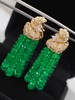30ct算盘珠祖母绿耳坠 商品缩略图0