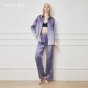 Solo seta22姆米女士真丝睡衣桑蚕丝衬衫长裤丝绸吊带2025秋新款