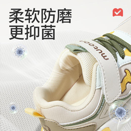 儿童运动鞋男童闪灯鞋2025秋新款轻便减震女童皮面跑步鞋 商品图11