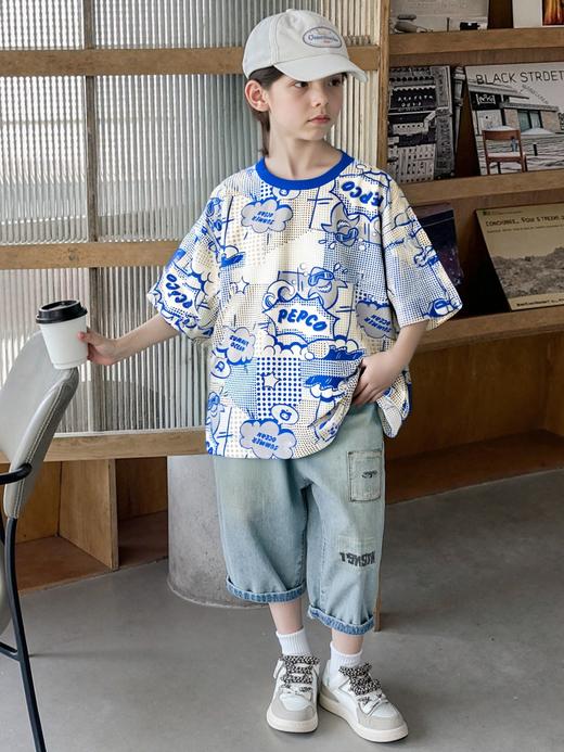 411-童圆领短袖针织衫 商品图5