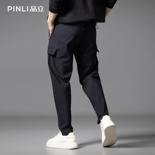PINLI品立2025秋季新款男士多口袋工装裤潮牌户外宽松休闲长裤子GD253117015 商品图2