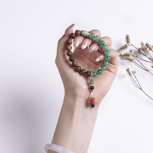 xy0527沉香+非洲翠半山半水手串 商品图9