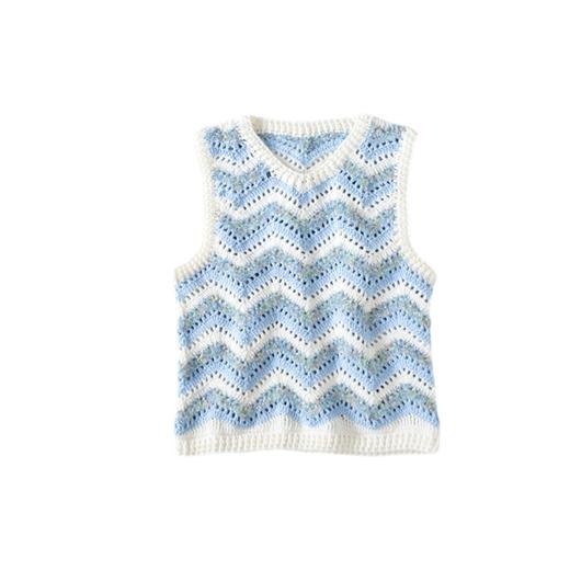 苏苏姐家微光繁花背心手工diy编织钩针毛线团自制衣服材料包 商品图4