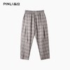 PINLI品立2025秋季新款复古渐变格子九分裤男潮牌百搭宽松休闲裤B253117030 商品缩略图3
