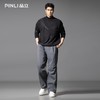 PINLI品立2025秋季新款褶皱直筒伞兵裤潮牌男士宽松百搭休闲长裤GD253117011 商品缩略图2