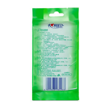 心相印湿巾 独立包装卫生湿纸巾12包*10片120片便携随身装清洁99.9%湿巾 /家庭清洁/纸品 /清洁纸品 /抽纸 商品图3