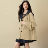 【严选】诗凡黎Miu系一手长连帽风衣2025秋新款巴恩风百搭宽松派克外套女7G8260331 商品缩略图2