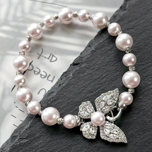 BAOFANDI宝梵迪曼塔玫瑰施家珍珠锆石手链精致高级轻奢百搭手链手串BF【七夕送女友】 商品图6