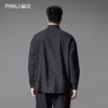PINLI品立春季新款拼接刺绣长袖衬衫男肌理感休闲宽松衬衣潮B253113003 商品缩略图2