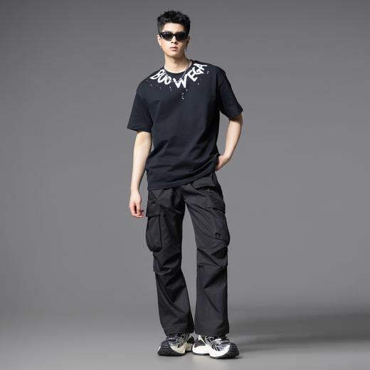 PINLI品立2025秋季新款男户外多口袋工装裤潮牌直筒伞兵休闲长裤GD253117022 商品图4