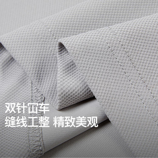 NPC潮牌字母印花【凉感】鸟眼肌理感短袖T恤男防晒凉感透气NP52TE25 商品图2