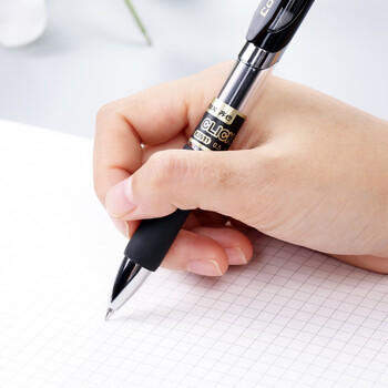 齐心(Comix)【深圳消委会评测推荐】舒写顺滑按动中性笔/按压水笔/签字笔/0.5mm子弹头/黑 12支 K3511 商品图3