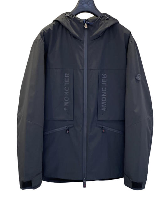 中性款logo印花薄棉服连帽外套018 商品图0