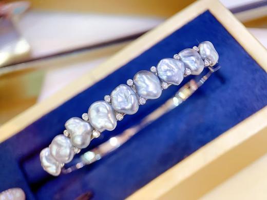 黑珍珠keshi手镯 商品图0