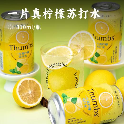 一片真柠檬苏打水 | 是真的有柠檬 ！口感清爽解腻，配料干净，喝起来无负担 ! 商品图0