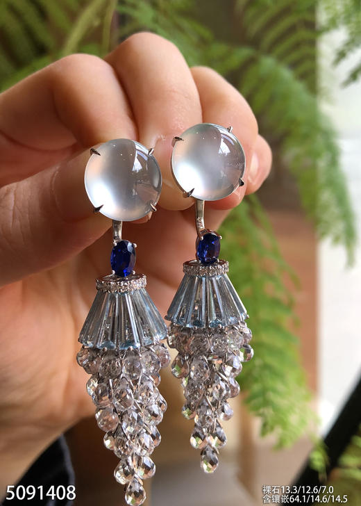5091408，蛋面耳坠。具体价格微信咨询 商品图2