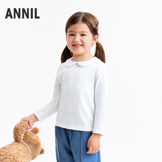 【实体店同款】女童翻领长袖上衣秋季新款安奈儿童装XG531202 商品图2