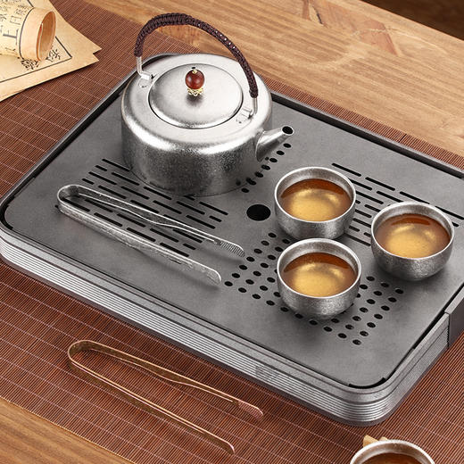 【纯钛夹子】纯钛茶夹户外镊子钛茶具配件套装镊子泡茶工具功夫茶夹高端茶道 商品图2