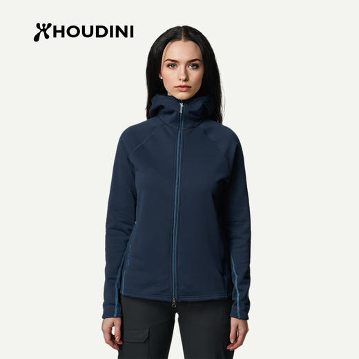 HOUDINI胡丁尼 首发·亚洲版高阶魔术大师25秋新女连帽抓绒衣外套 830018 商品图8
