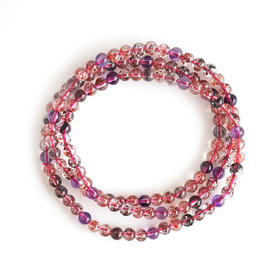 【天然正品】天然约4.6MM晶体通透清晰高货超七水晶多圈手串4.6MM（皆取最大值）长度：26CM女士现售价：1880！110825NJM02