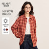 【周末秒杀】熙世界BF风复古格纹衬衫女宽松慵懒百搭时尚休闲衬衣2025秋季新款 商品缩略图0