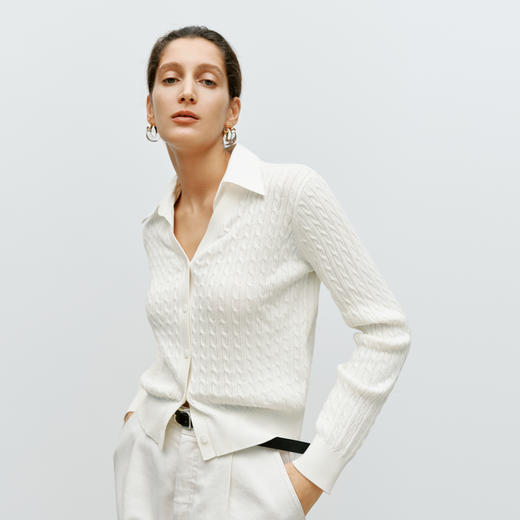 【商场同款】麦檬冬针梭拼毛衣5FA132881 商品图0