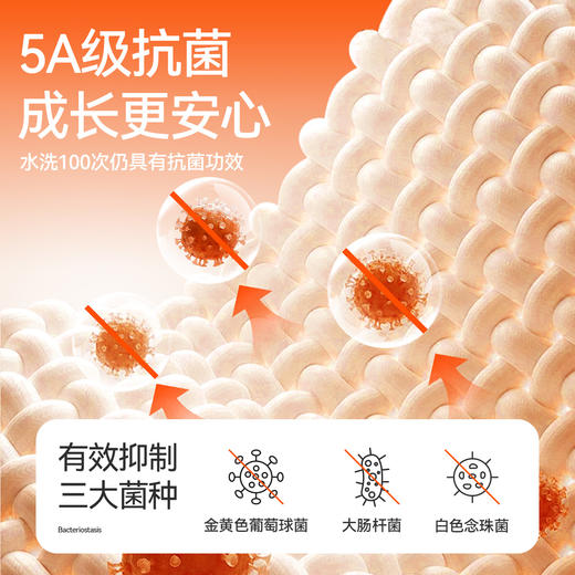 【5A抗菌羊绒蛋白蓄热🔥 】男女童羊绒蛋白养肤润肤秋衣裤套装打底睡衣2025年新款安奈儿童装JM537532 商品图3