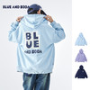 蓝汽水「晴空BLUE」25年秋冬新款亲子中大童字母连帽卫衣宽松外套 商品缩略图0