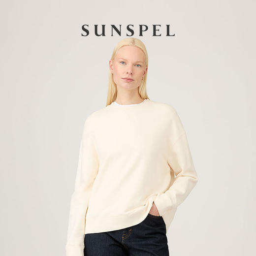 SUNSPEL女士秋冬全棉宽松版休闲运动圆领卫衣 商品图0