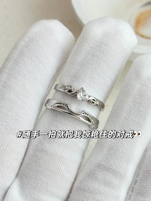 浪漫七夕💕【999纯银情侣戒指 】❗️高级氛围感拉满的戒指 指间的法式浪漫❗ 商品图2